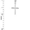 Sterling Silver CZ Cross Dainty Charm Pendant Necklace
