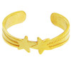 Yellow Gold Stars Toe Ring