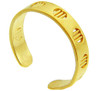 Yellow Gold Heart Bar Toe Ring