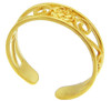 Yellow  Gold Rose Toe Ring