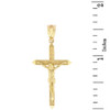 Solid Yellow Gold Passion Cross Crucifix Pendant Necklace 1.63"( 41 mm)