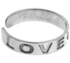 "LOVE" Silver Toe Ring
