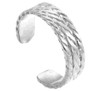 Silver Bold Milgrain Toe Ring