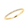 Yellow Gold Elegant Diamond Wedding Band Ring