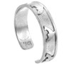 Bold Dolphin Silver Toe Ring