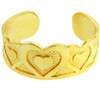 Bold Heart Yellow Gold Toe Ring