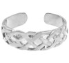 Bold Silver Trinity Knot Toe Ring