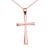 Rose Gold Beautiful Cross Pendant Necklace