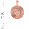 Rose Gold Vinyl Disc Music Recoring Pendant Necklace