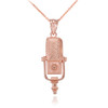 Rose Gold Studio Microphone Pendant Necklace