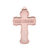 Rose Gold Elegant Russian Orthodox "спаси и сохрани"-Save and Protect Cross Pendant Necklace