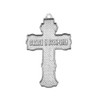 White Gold Elegant Russian Orthodox "спаси и сохрани"-Save and Protect Cross Pendant Necklace