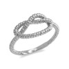 White Gold Knot Promise Ring