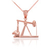 Rose Gold Oil Pump Charm