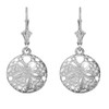 Sterling Silver Sand Dollar Earrings