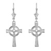 Sterling silver Celtic Cross Earrings