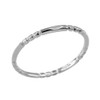 White Gold 1.3 mm Beaded Knuckle Band Ring