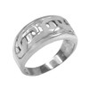 Sterling Silver Mariner Link Pattern Ring