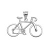 Sterling Silver  Bicycle Pendant Necklace