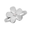 Sterling SIlver Plumeria Flower Ring