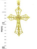 Yellow Gold Crucifix Pendant - The Agape Crucifix