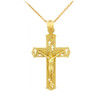 Yellow Gold Crucifix Pendant Necklace- The Crosses Crucifix