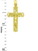 Yellow Gold Crucifix Pendant Necklace- The Crosses Crucifix