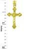 Yellow Gold Crucifix Pendant - The Everlasting Crucifix