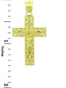 Yellow Gold Crucifix Pendant - The Light Crucifix