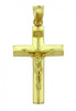 Yellow Gold Crucifix Pendant - The Line Crucifix