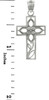 White Gold Cross Pendant - The Beauty Cross