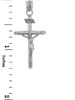 Sterling Silver INRI Crucifix Pendant Necklace