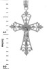 Sterling Silver Crucifix Pendant Necklace- The Worship Crucifix