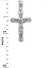 Sterling Silver Crucifix Pendant Necklace- The Forgiveness Crucifix