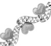 White Gold Bracelet - The Mini Hearts Bracelet