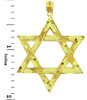 Jewish Charms and Pendants - Large Gold Star of David Pendant