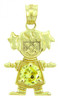 Baby Girl CZ Yellow Topaz Gold Birthstone Charm