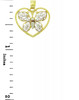 Two-Tone Gold Butterfly & Heart Charm Pendants