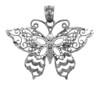 White Gold Charms - The Breathtaking Wings Butterfly