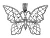 Silver Papillon Butterfly Charm Pendant