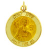14K Gold Religious Pendants - The Saint John Pray For Us Yellow Gold Pendant