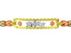 Tri-Color Gold Bracelet - The 15 Anos Diamond Cut Bracelet