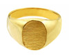 Men's Gold Signet Rings - The Brad Solid Gold Signet Ring