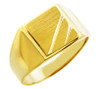 Men's Gold Signet Rings - The Phoebus Solid Gold Signet Ring