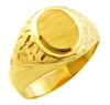Men's Solid Gold Jovian Signet Ring