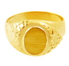 Men's Solid Gold Jovian Signet Ring