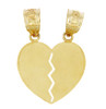 Gold Pendants - Gold Breakable Heart Pendant