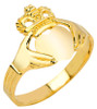 Gold Claddagh Ring Ladies Polished Classic