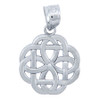 925 Sterling Silver Triquetra Celtic Trinity Pendant Necklace