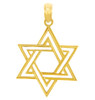 Jewish Charms and Pendants - Double Gold Star of David Pendant